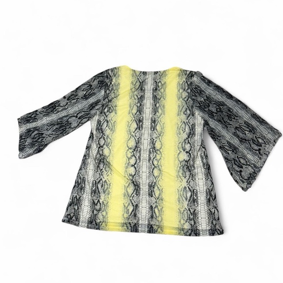 Alfani Petite Whimsigoth Snake Print Studded V-Neck Blouse PM Gothic Y2K Top - Picture 7 of 7